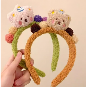 可爱小熊洗脸毛毛发箍